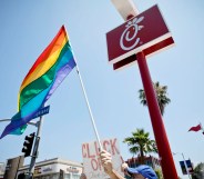 Chick-fil-A in the US has been a site of protest for many LGBT+ people. (Tibrina Hobson/FilmMagic)