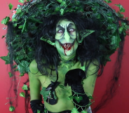 Witchy Halloween drag make-up (PinkNews)