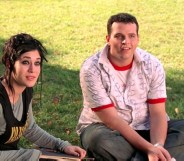 Lizzy Caplan (L) and Daniel Franzese in Mean Girls. (Mean Girls/IMDb)