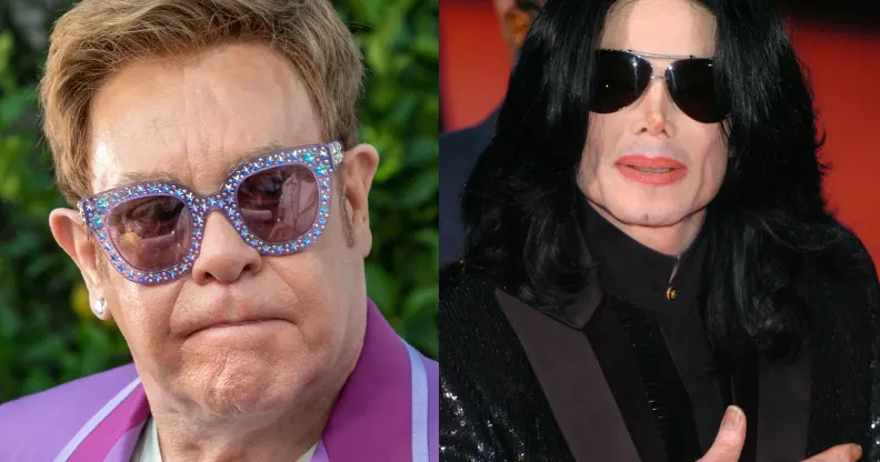 Elton John and Michael Jackson