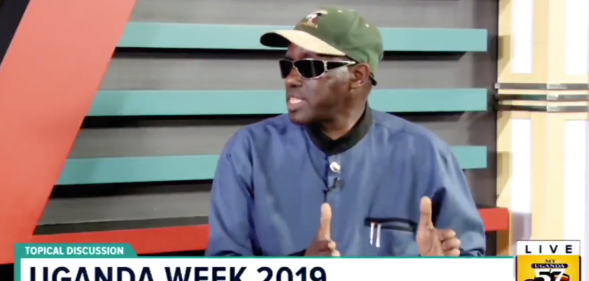 Ugandan Minister for Security General Elly Tumwine, appearing on NBS Morning Freeze on 3 October. (Screen capture via NBS TV/Twitter)