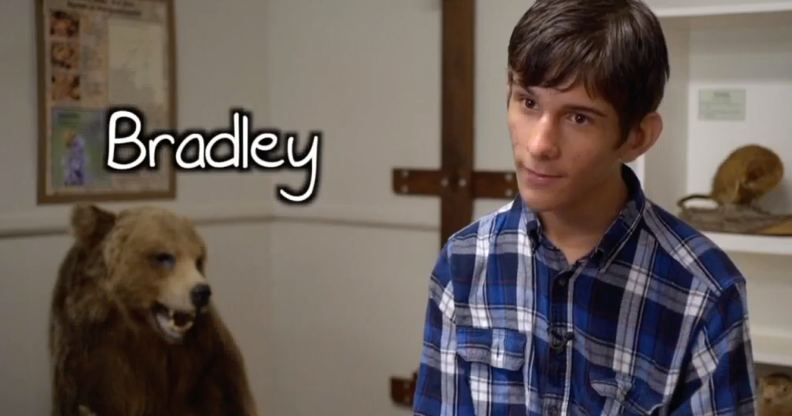 Bradley, a 16-year-old teen from Michigan, really wants to be adopted by two dads. (Screenshot via WXYZ)