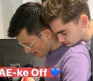 Michael Chakraverty and Henry Bird cuddling and cooking up brownies has raised the heat on Twitter. (Instagram)