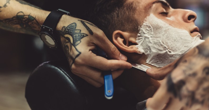 non-binary barber