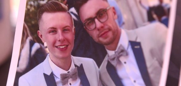 Drag Race UK queen Blu Hydrangea and her boyfriend