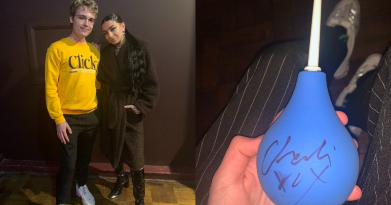 A fan asked Charli XCX to sign an enema and Twitter felt very conflicted about it all. (Twitter)