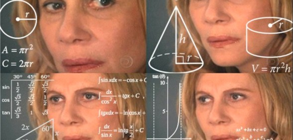 Confused math lady meme