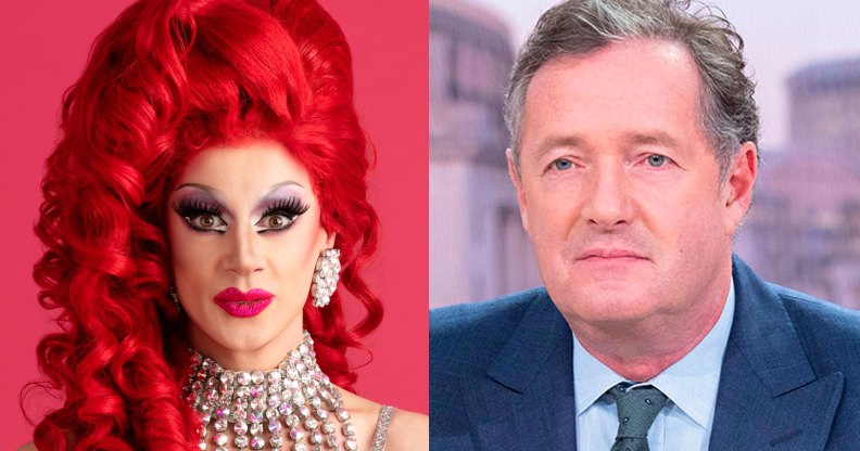 Divina de Campo and Piers Morgan.