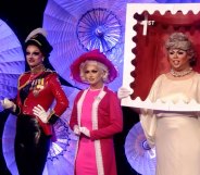 Drag Race UK queens dressed as the queen
