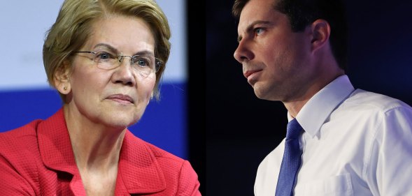 Elizabeth Warren and Pete Buttigieg