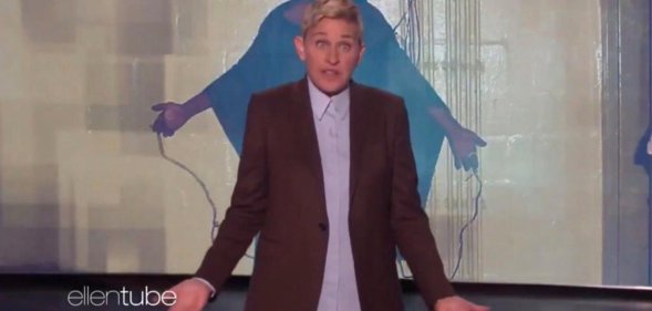 The clip parodying Ellen DeGeneres was pulled down by a copyright claim
