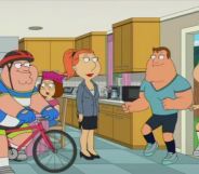Family Guy follows transphobic episode by taking aim at 'network TV gays'