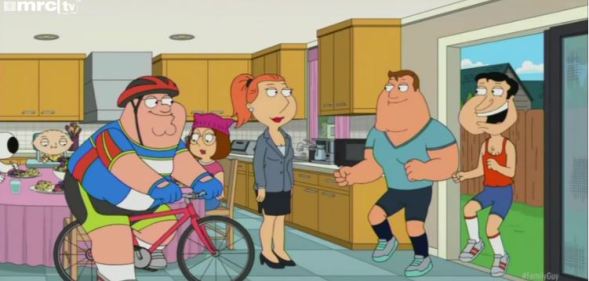 Family Guy follows transphobic episode by taking aim at 'network TV gays'