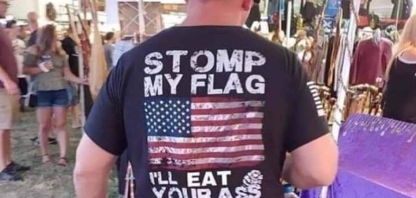 This American nationalist really didn't think his t-shirt choice through