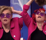 Kate McKinnon as Elizabeth Warren on Saturday Night Live