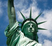 The Statue of Liberty.