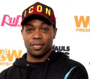Todrick Hall poses on the red carpet