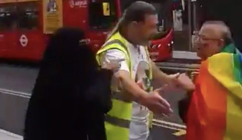 Jamila Choudhury was sentenced to X after she ranted at a Pride-goer at an East London Pride festival. (YusufJP_/ Twitter)