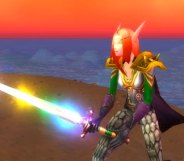 World of WarCraft's chromatic sword.