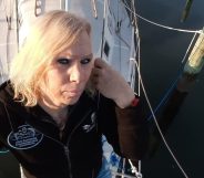 Sabreena Lachlainn is aiming to be the first trans woman to sail around the world. (Facebook)
