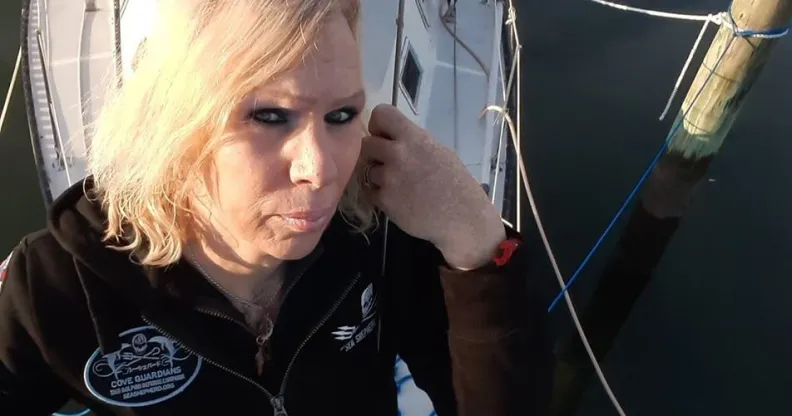 Sabreena Lachlainn is aiming to be the first trans woman to sail around the world. (Facebook)