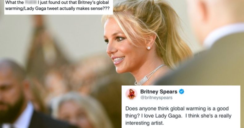People have finally realised what *that* Britney Spears tweet was about. (Getty)