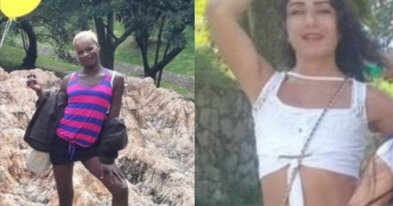 Two trans women, Jerrika Rivas Ruíz (L) and Uber Agudelo Meléndez (R), were brutally killed in the space of two days in Colombia. (Facebook)