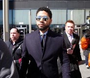 Actor Jussie Smollett leaves the Leighton Courthouse after his court appearance on March 26, 2019 in Chicago, Illinois.