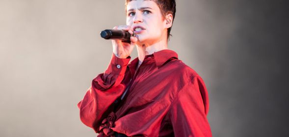 Christine and the Queens performs in concert during Primavera Sound Festival on May 30, 2019 in Barcelona, Spain.