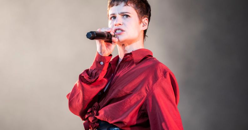 Christine and the Queens performs in concert during Primavera Sound Festival on May 30, 2019 in Barcelona, Spain.
