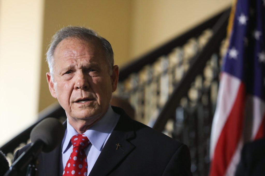 Roy Moore announces his plans to run for US Senate in 2020 on June 20, 2019 in Montgomery, Alabama.