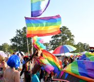Pride Parade is seen during the 2019 Bonnaroo Arts And Music Festival in Manchester, Tennessee. (FilmMagic/FilmMagic for Bonnaroo Arts And Music Festival )