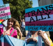 Young non-binary person calls for cis people to stand up for trans rights