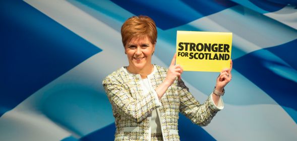 Scotland's First Minister Nicola Sturgeon launches the Scotland National Party