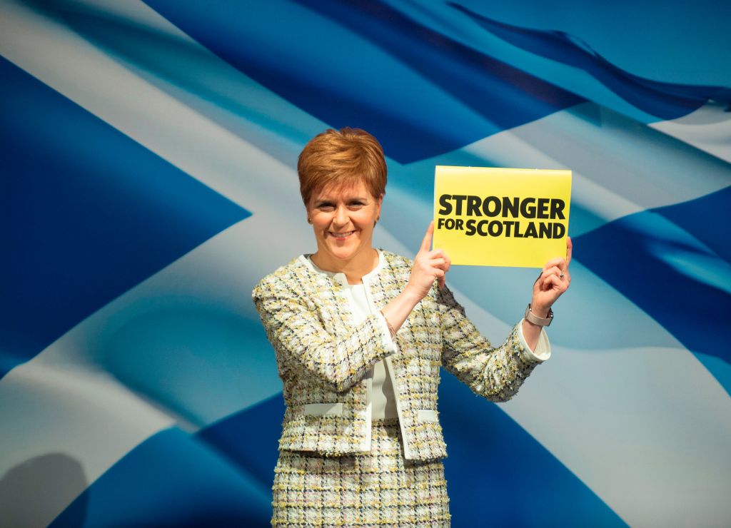 Scotland's First Minister Nicola Sturgeon launches the Scotland National Party
