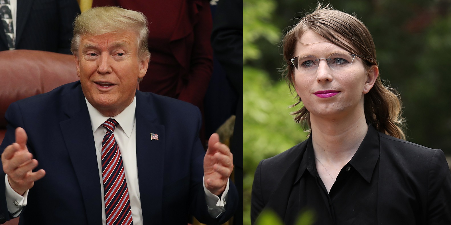 Chelsea Manning returned fire after a callous jibe from President Donald Trump