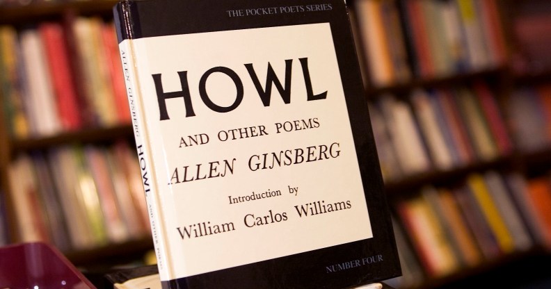 Copies of Allen Ginsberg's famous 'Howl' on display at City Lights Bookstore in San Francisco, Calif.