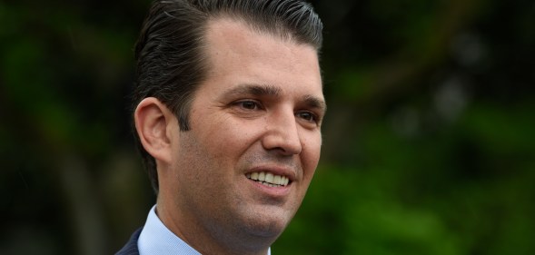 Donald Trump, Jr. attends the 139th White House Easter Egg Roll at The White House on April 17, 2017 in Washington, DC