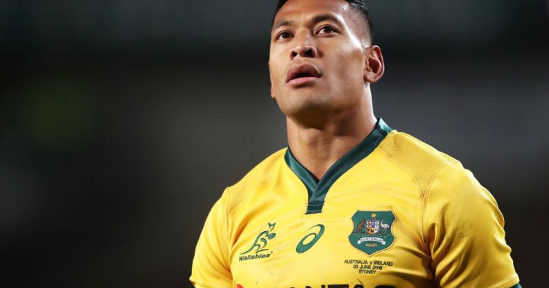 Israel Folau of the Wallabies