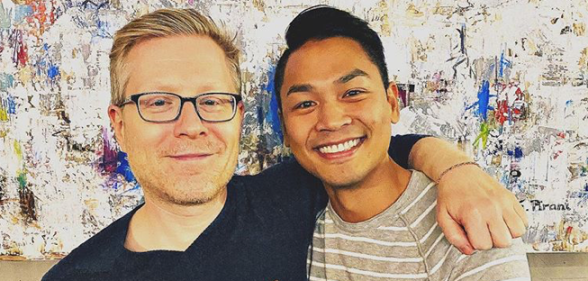 Anthony Rapp (L) and fiancé Ken Ithiphol have announced their engagement and love just might be real. (Instagram)