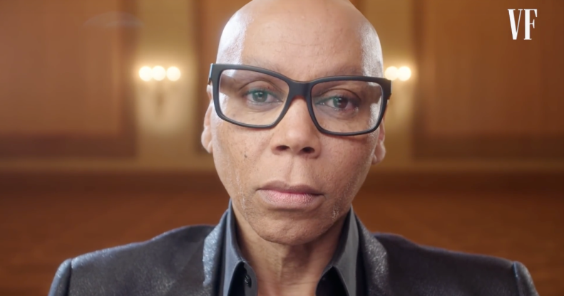 RuPaul rapped about his open marriage, his work as well as touching on loneliness in a raw and powerful interview with Vanity Fair. (Screen capture via YouTube)