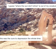 An Instagram user has gone viral for her rather unconventional wellness routine perineum sunning, involving sunlight. (Instagram)