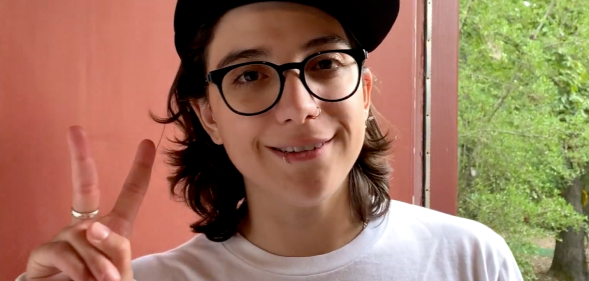 Trans YouTuber and musician Ryan Cassata on Thanksgiving. (Screen capture via YouTube)