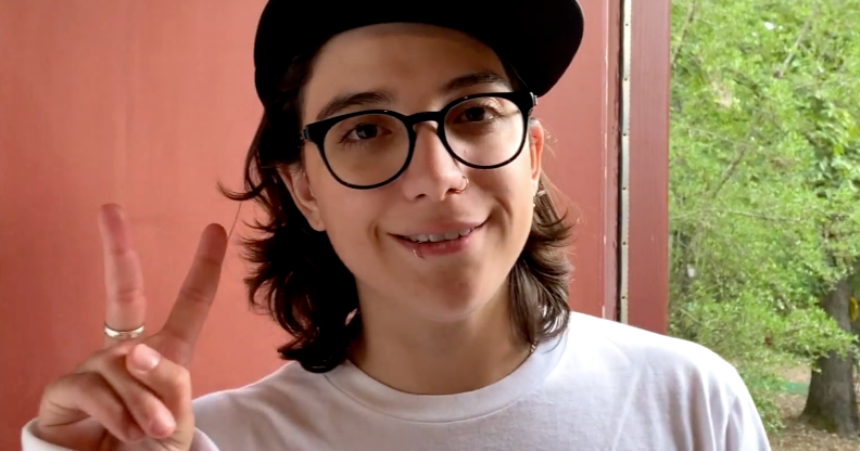 Trans YouTuber and musician Ryan Cassata on Thanksgiving. (Screen capture via YouTube)