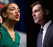 Alexandria Ocasio-Cortez and Pete Buttigieg