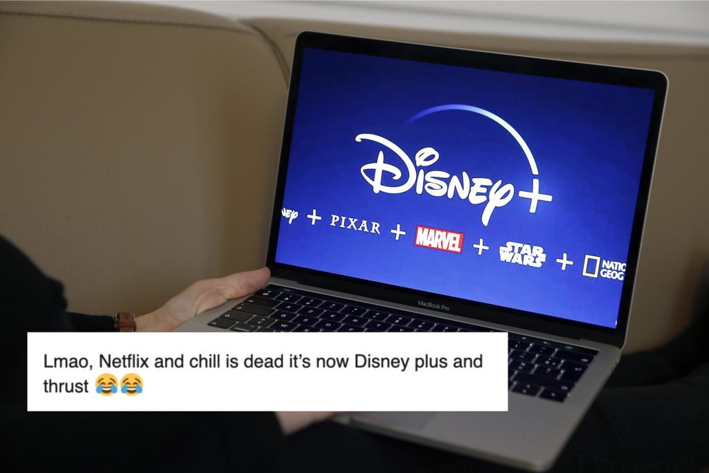 Netflix and chill < Disney Plus and thrust. (Chesnot/Getty Images)