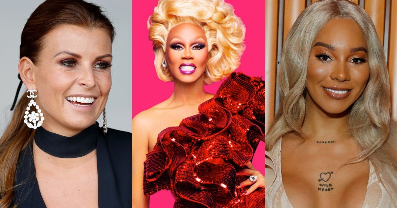 Colleen Rooney, RuPaul and Munro Bergdorf.