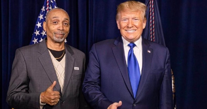 Clarence Mason Weaver with Donald Trump