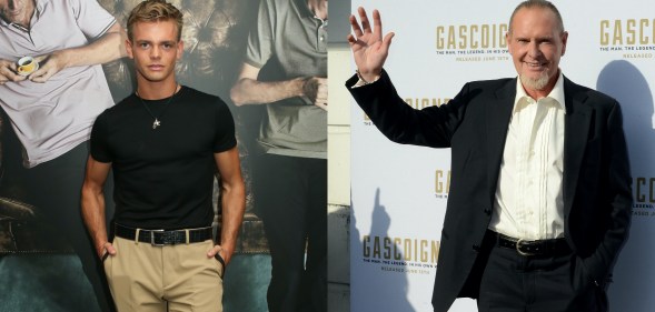 Regan Gascoigne (L), the son of former professional football plater Paul, has come out as bisexual. (David M. Benett/Dave Benett/Getty Images for Ted Baker/Dave J Hogan/Getty Image)