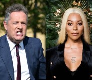Piers Morgan (L) has called Munroe Bergdorf's comments 'gobbledygook'. (HGL/GC Images via Getty/Samir Hussein/Samir Hussein/WireImage)